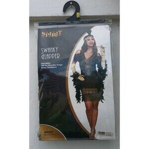 Swanky 20s Fringe Flapper Girl Spirit Costumes Women's Medium 6 To 10 Halloween